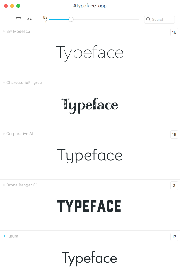 Typeface 2 overview