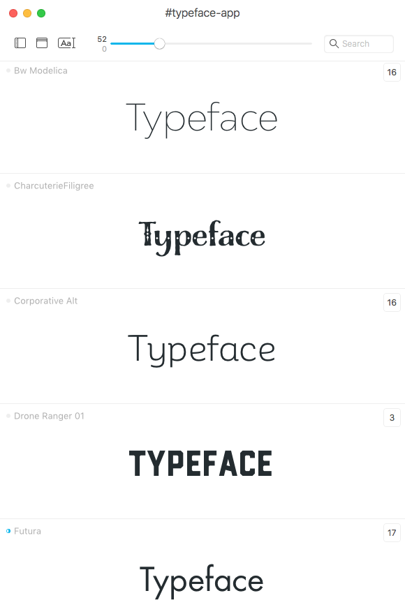 Alphabet Typefaces App All-new Typeface 2 - Typeface App