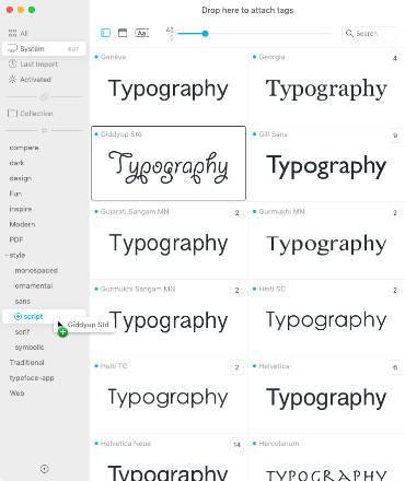 Font collections