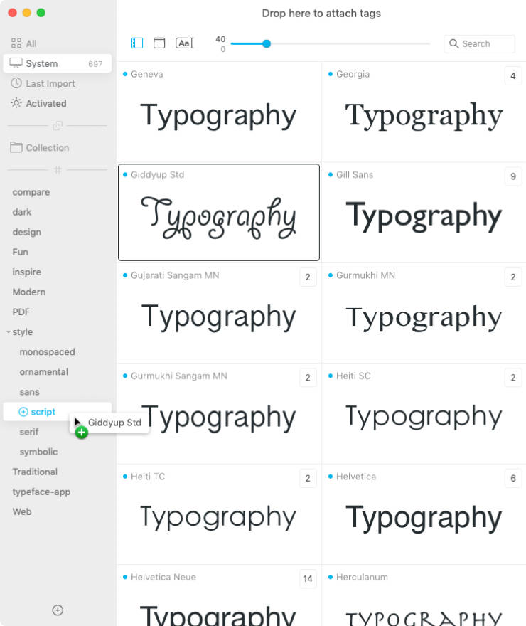 typeface app mac