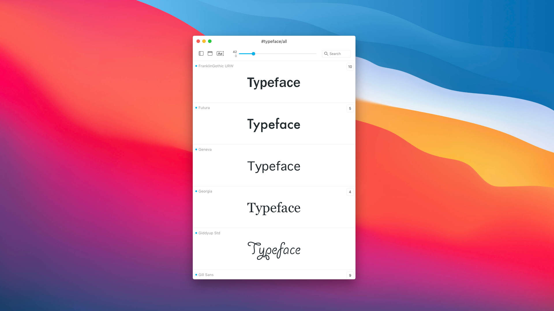 typography app for mac