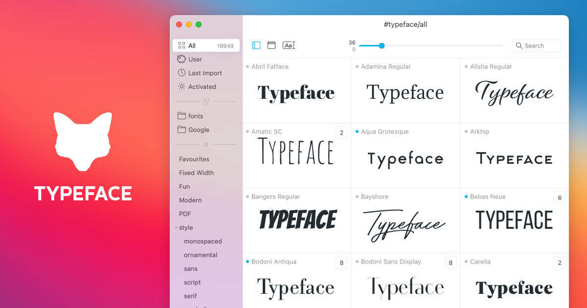 font mac free