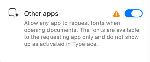 Typeface Auto Activation Helper