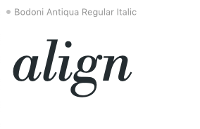 Font size