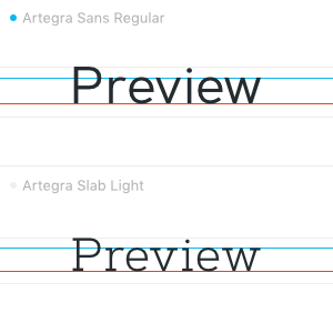 Font metrics