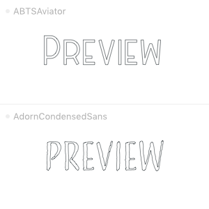 Font Outlines
