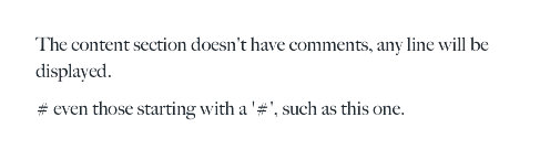 Font body text template