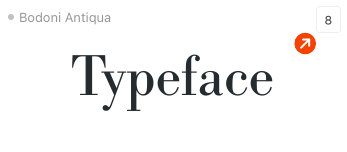 View font family