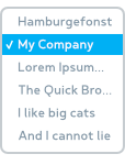 Custom font previews