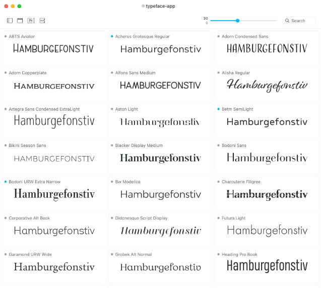Fonts overview